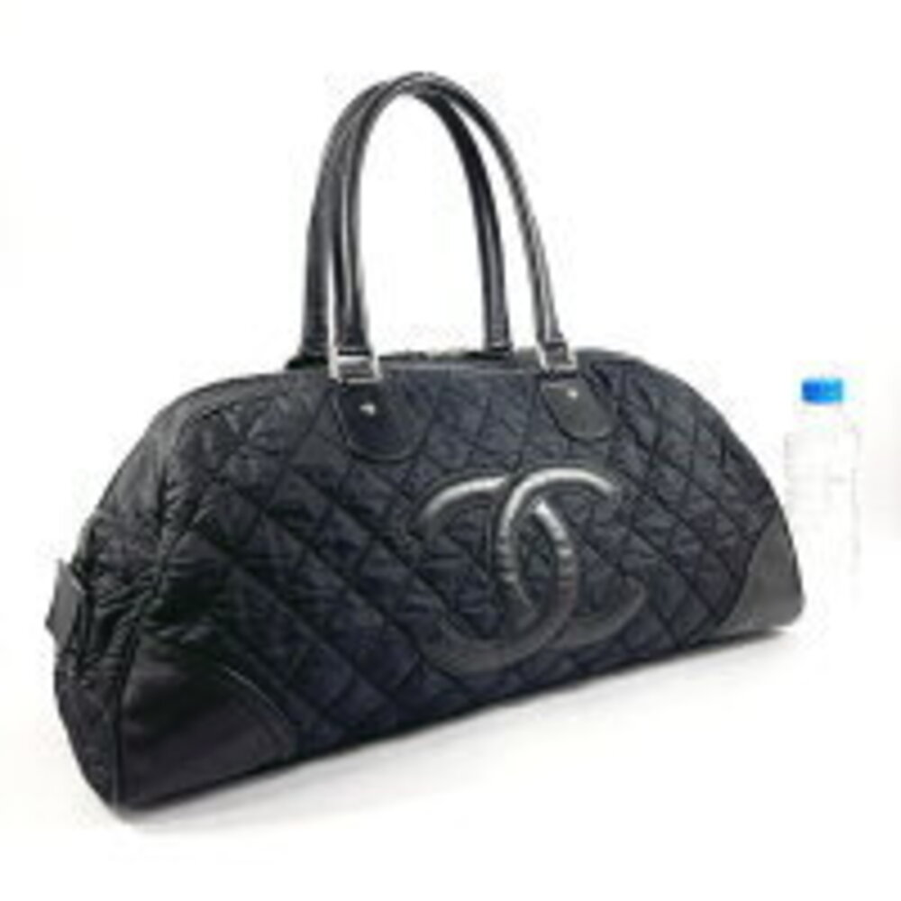 Chanel Bag Boston Black Paris Line Leather York